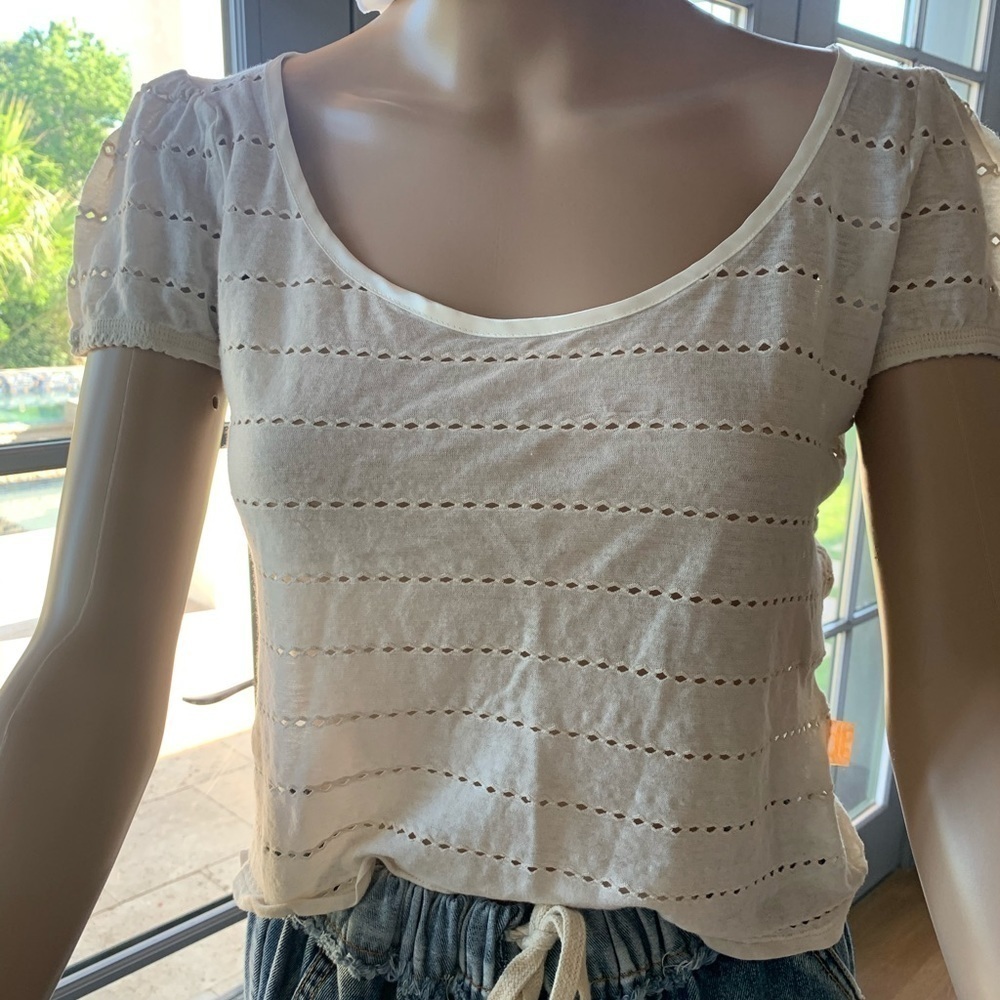 KRIZIA JEANS EYELET TOP